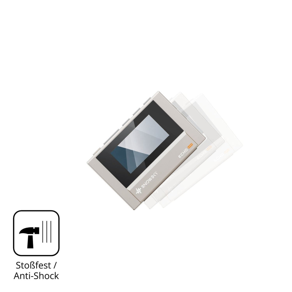 Schutz gegen Kratzer auf dem FiiO SnowSky Echo Glas durch Schlüssel, Stöße gegen die Tischkante oder Stürze