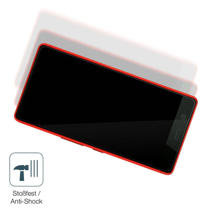 Schutz gegen Kratzer auf dem Fujitsu Arrows Be F-05J Glas durch Schlüssel, Stöße gegen die Tischkante oder Stürze