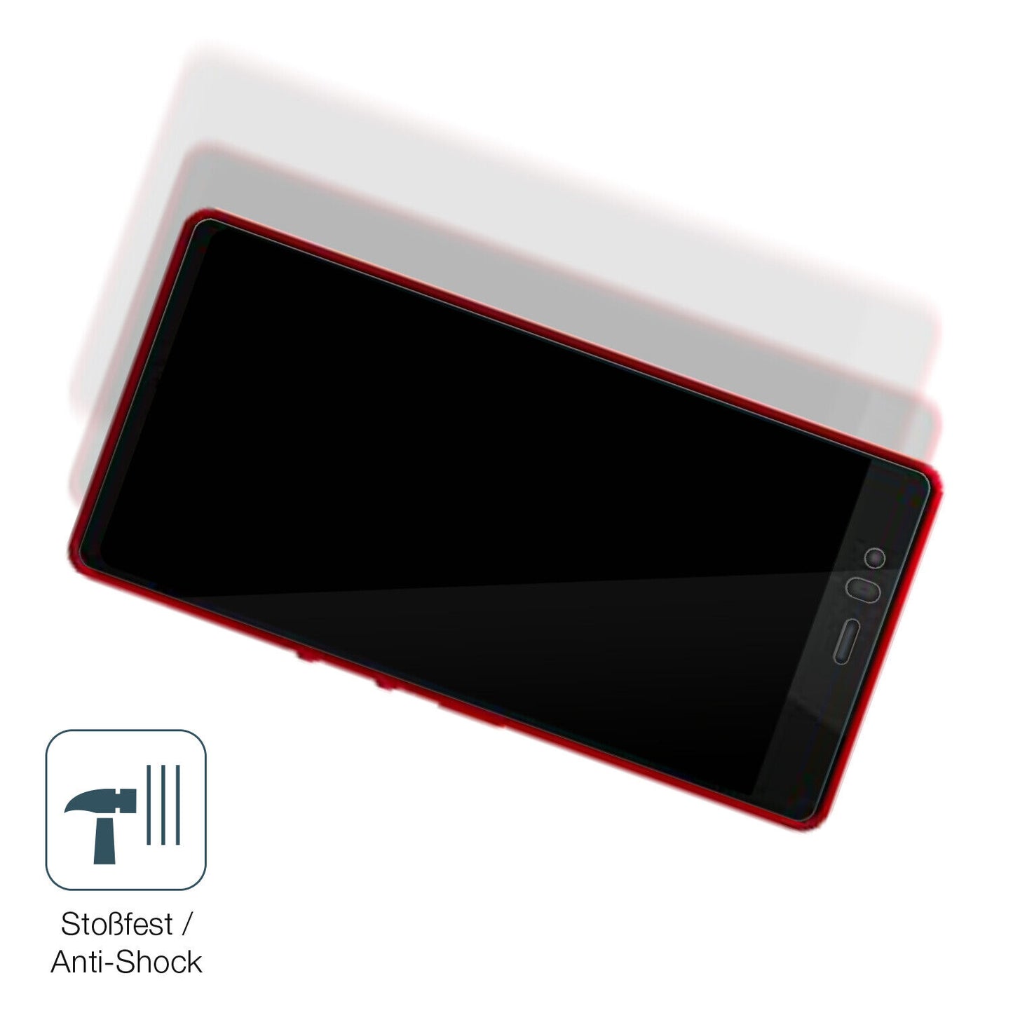 Schutz gegen Kratzer auf dem Fujitsu Arrows M04 Glas durch Schlüssel, Stöße gegen die Tischkante oder Stürze