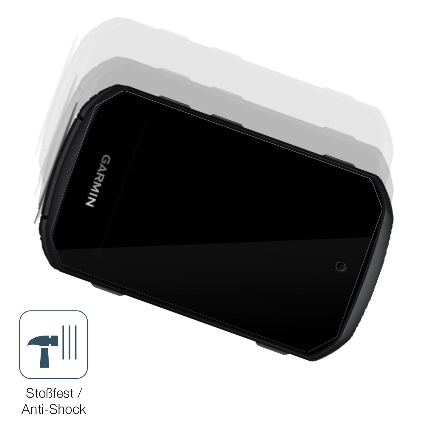 Schutz gegen Kratzer auf dem Garmin Edge 550 Glas durch Schlüssel, Stöße gegen die Tischkante oder Stürze