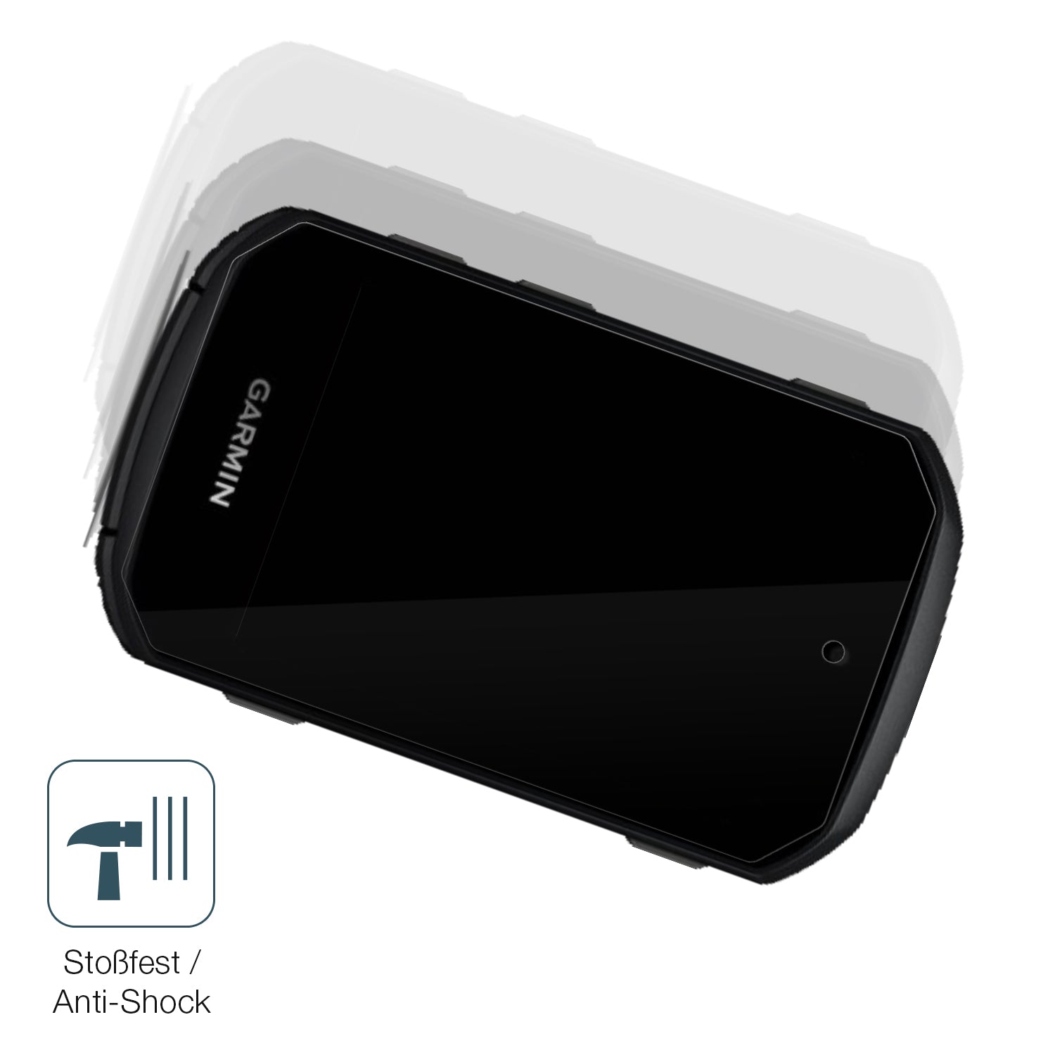 Schutz gegen Kratzer auf dem Garmin Edge 550 Glas durch Schlüssel, Stöße gegen die Tischkante oder Stürze