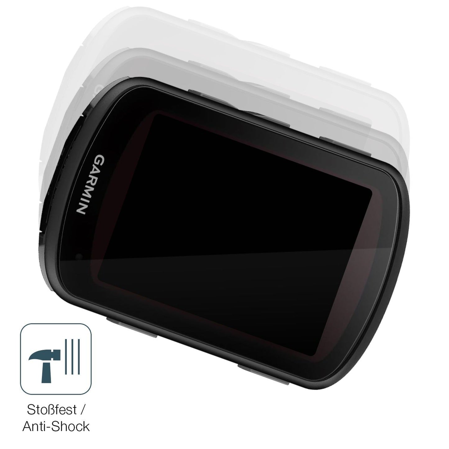 Schutz gegen Kratzer auf dem Garmin Edge 540 Solar Glas durch Schlüssel, Stöße gegen die Tischkante oder Stürze
