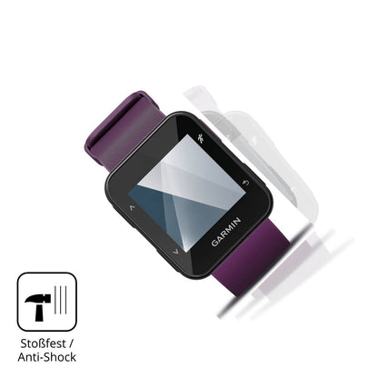 Schutz gegen Kratzer auf dem Garmin Forerunner 30 Glas durch Schlüssel, Stöße gegen die Tischkante oder Stürze