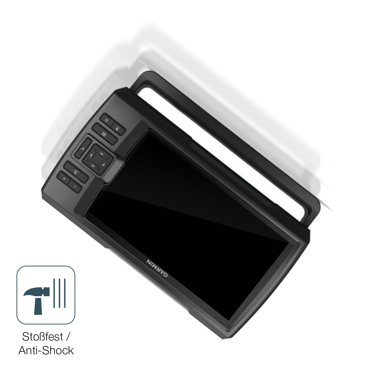 Schutz gegen Kratzer auf dem Garmin Striker Vivid 9SV Glas durch Schlüssel, Stöße gegen die Tischkante oder Stürze