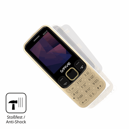 Schutz gegen Kratzer auf dem GFive G3310 New Glas durch Schlüssel, Stöße gegen die Tischkante oder Stürze