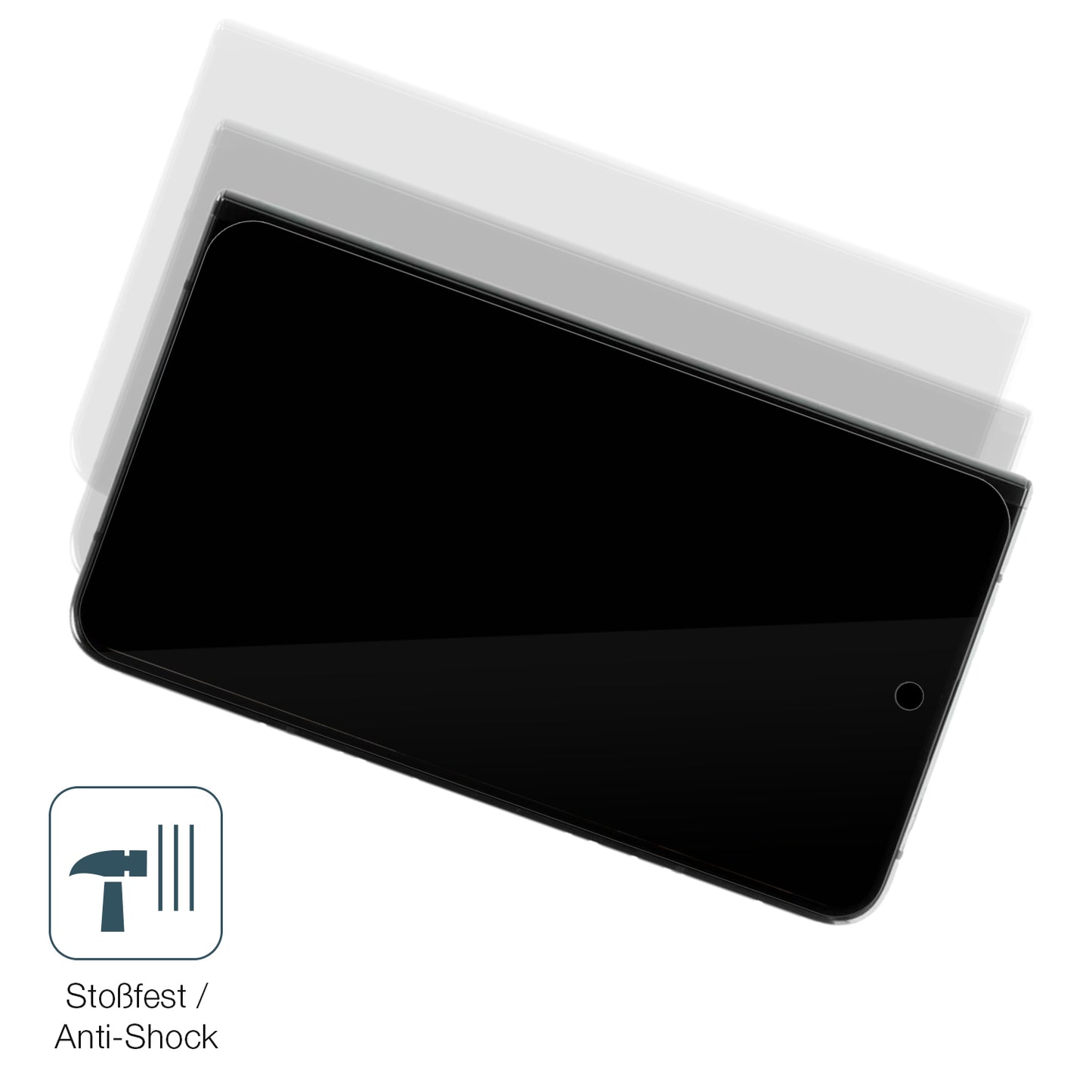 Schutz gegen Kratzer auf dem Google Pixel Fold (Außenseite) Glas durch Schlüssel, Stöße gegen die Tischkante oder Stürze