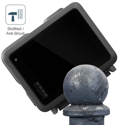 Schutz gegen Kratzer auf dem GoPro Lit Hero Glas durch Schlüssel, Stöße gegen die Tischkante oder Stürze