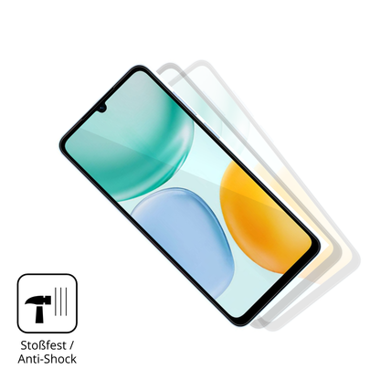 Schutz gegen Kratzer auf dem Honor X5d Plus Glas durch Schlüssel, Stöße gegen die Tischkante oder Stürze