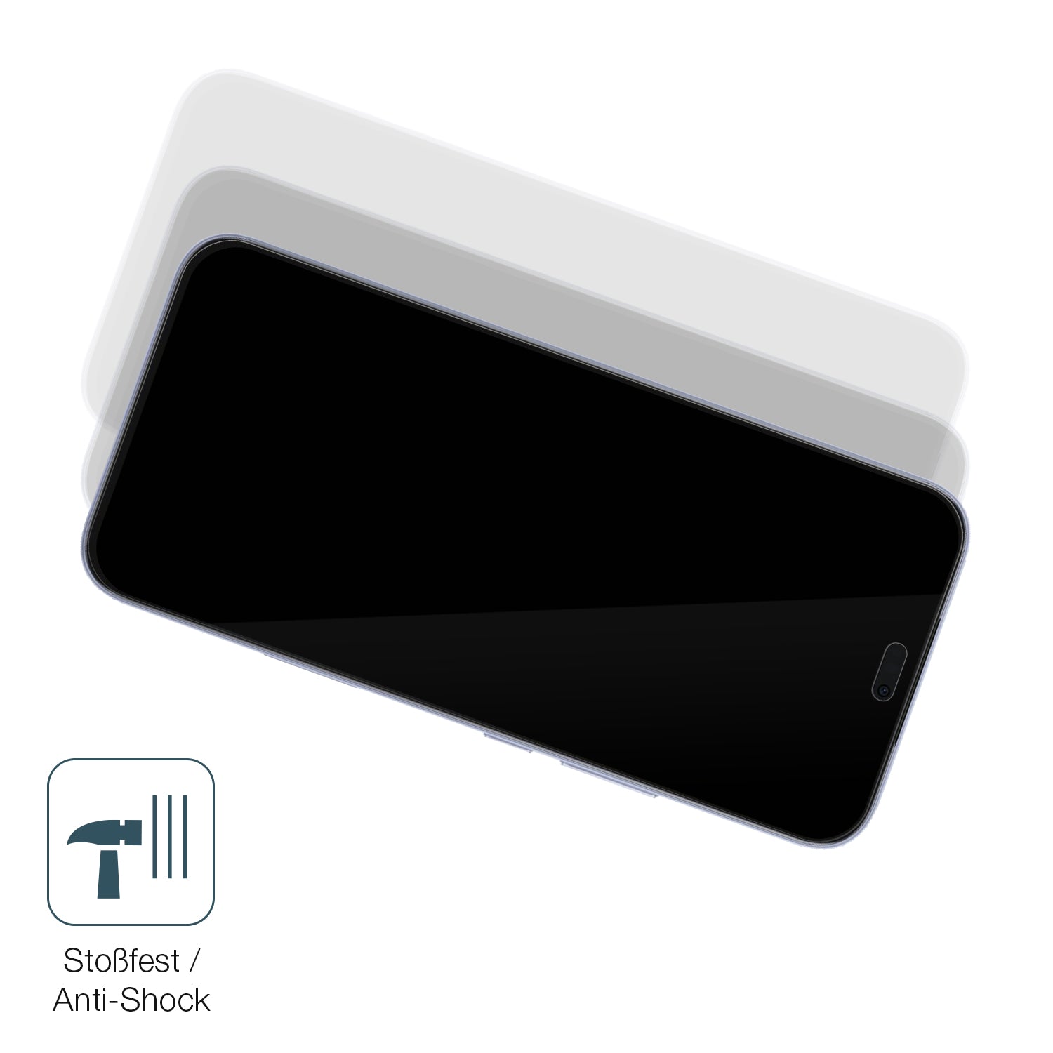 Schutz gegen Kratzer auf dem Honor X70i Glas durch Schlüssel, Stöße gegen die Tischkante oder Stürze