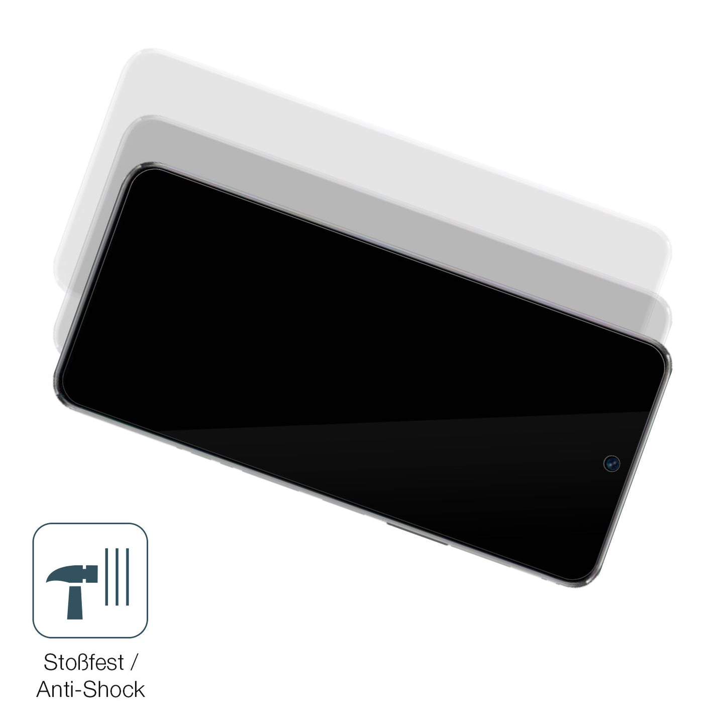 Schutz gegen Kratzer auf dem Huawei NZONE S7 Pro Glas durch Schlüssel, Stöße gegen die Tischkante oder Stürze