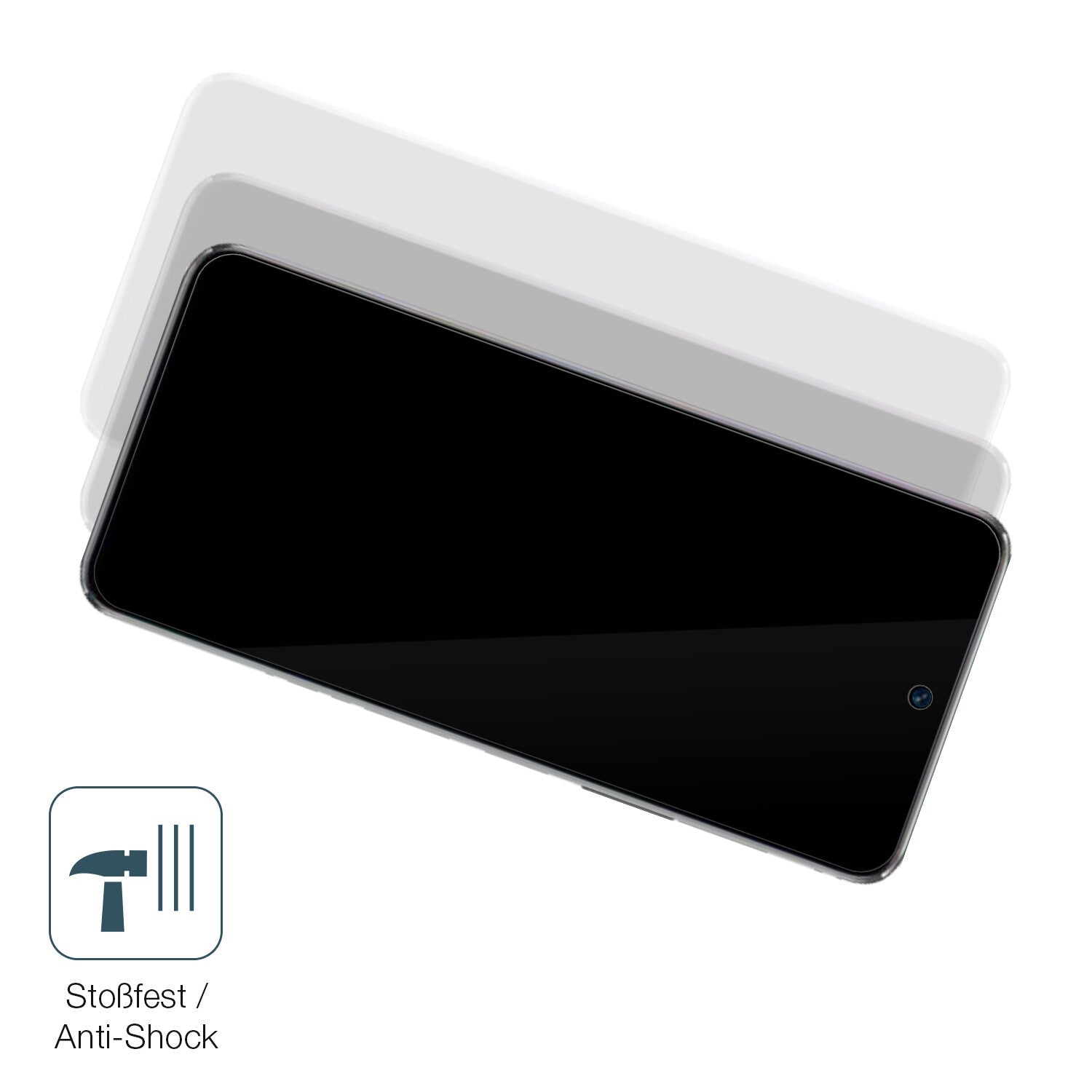 Schutz gegen Kratzer auf dem Huawei NZONE S7 Pro Glas durch Schlüssel, Stöße gegen die Tischkante oder Stürze
