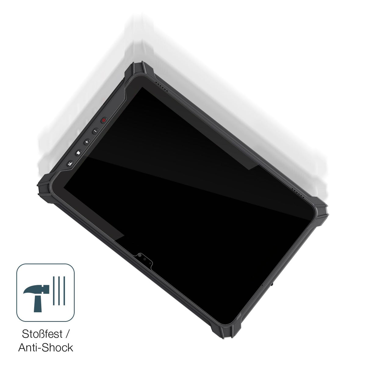 Schutz gegen Kratzer auf dem iEdge T10W 10.1 Zoll Glas durch Schlüssel, Stöße gegen die Tischkante oder Stürze