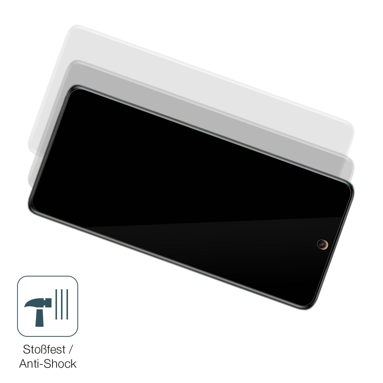 Schutz gegen Kratzer auf dem Infinix Hot 40 Pro Glas durch Schlüssel, Stöße gegen die Tischkante oder Stürze