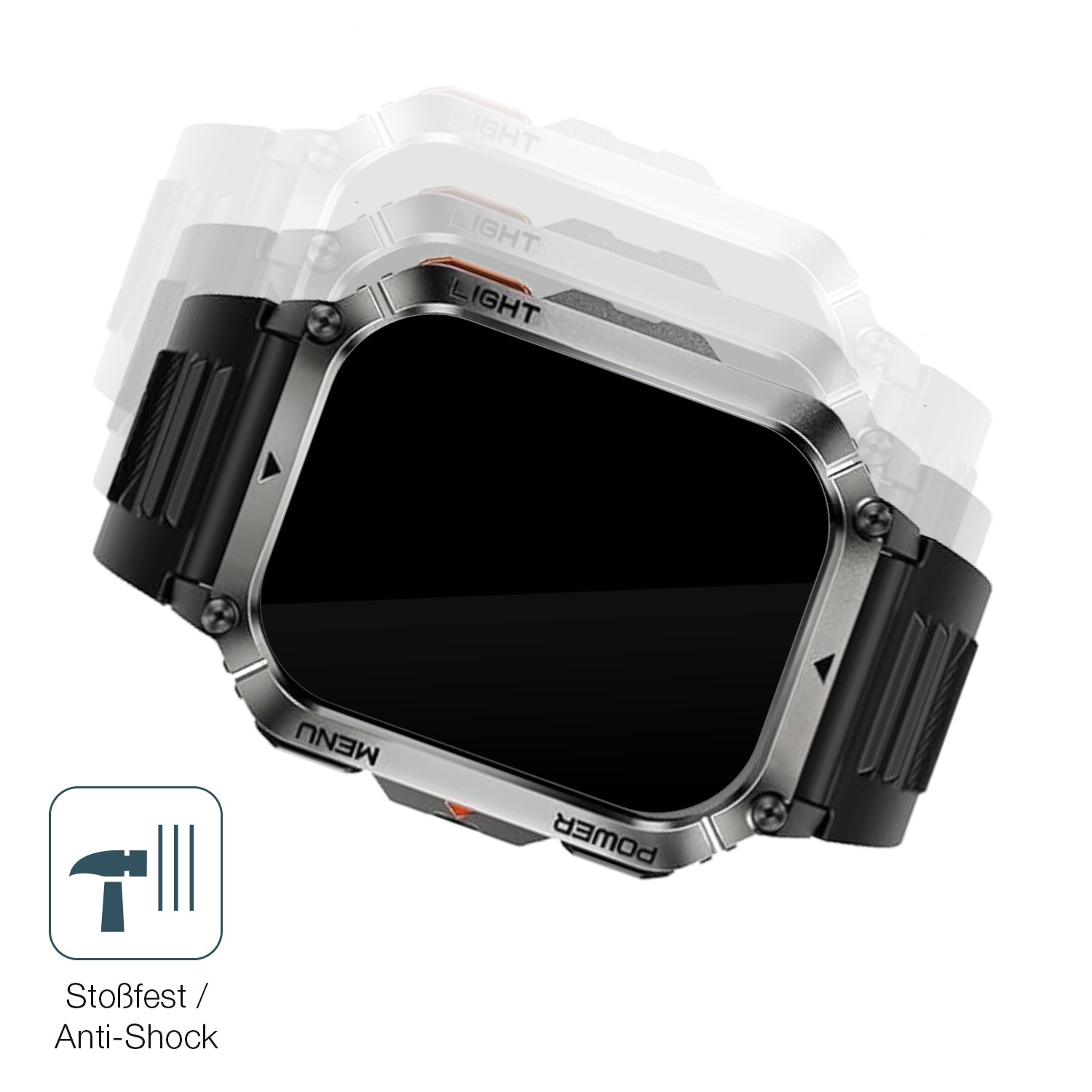 Schutz gegen Kratzer auf dem Iowodo W70 Pro 2.01 Zoll Glas durch Schlüssel, Stöße gegen die Tischkante oder Stürze