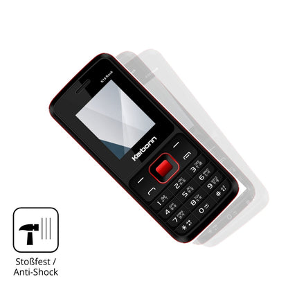 Schutz gegen Kratzer auf dem Karbonn K19 Rock Glas durch Schlüssel, Stöße gegen die Tischkante oder Stürze