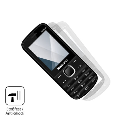 Schutz gegen Kratzer auf dem Karbonn K49 Rock Glas durch Schlüssel, Stöße gegen die Tischkante oder Stürze