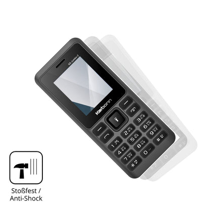 Schutz gegen Kratzer auf dem Karbonn K5 Jumbo 2 Glas durch Schlüssel, Stöße gegen die Tischkante oder Stürze