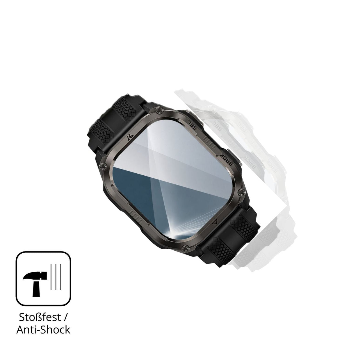 Schutz gegen Kratzer auf dem KOSPET Tank Pulse 2 Glas durch Schlüssel, Stöße gegen die Tischkante oder Stürze
