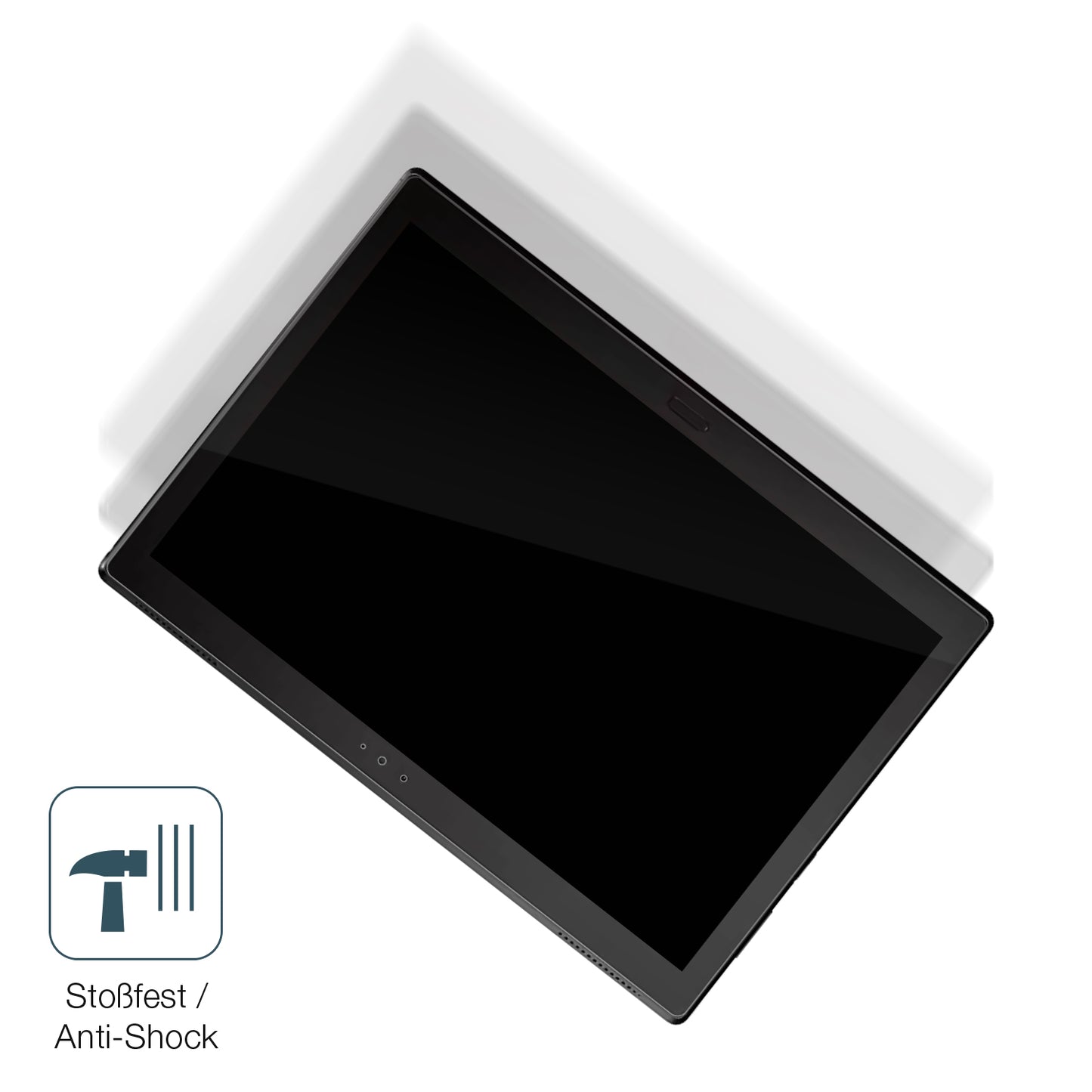 Schutz gegen Kratzer auf dem Lenovo TB-X304X Glas durch Schlüssel, Stöße gegen die Tischkante oder Stürze