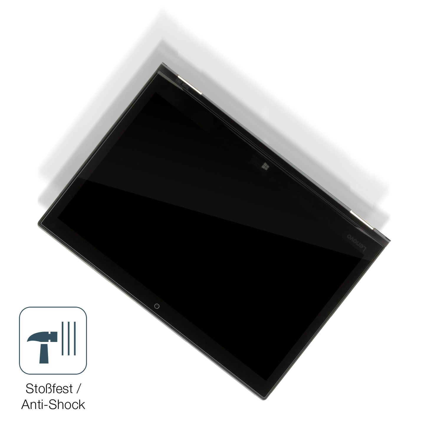Schutz gegen Kratzer auf dem Lenovo Thinkpad Yoga 260 Glas durch Schlüssel, Stöße gegen die Tischkante oder Stürze