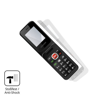 Schutz gegen Kratzer auf dem Logicom Fleep S90 Glas durch Schlüssel, Stöße gegen die Tischkante oder Stürze