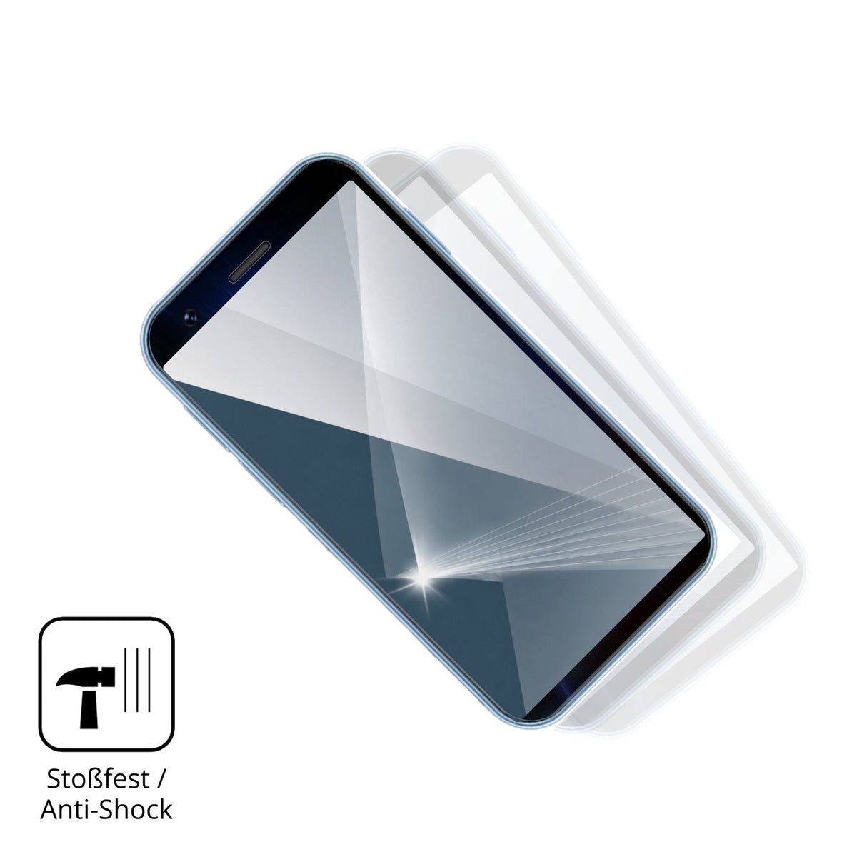 Schutz gegen Kratzer auf dem Longben 4G Mini Glas durch Schlüssel, Stöße gegen die Tischkante oder Stürze
