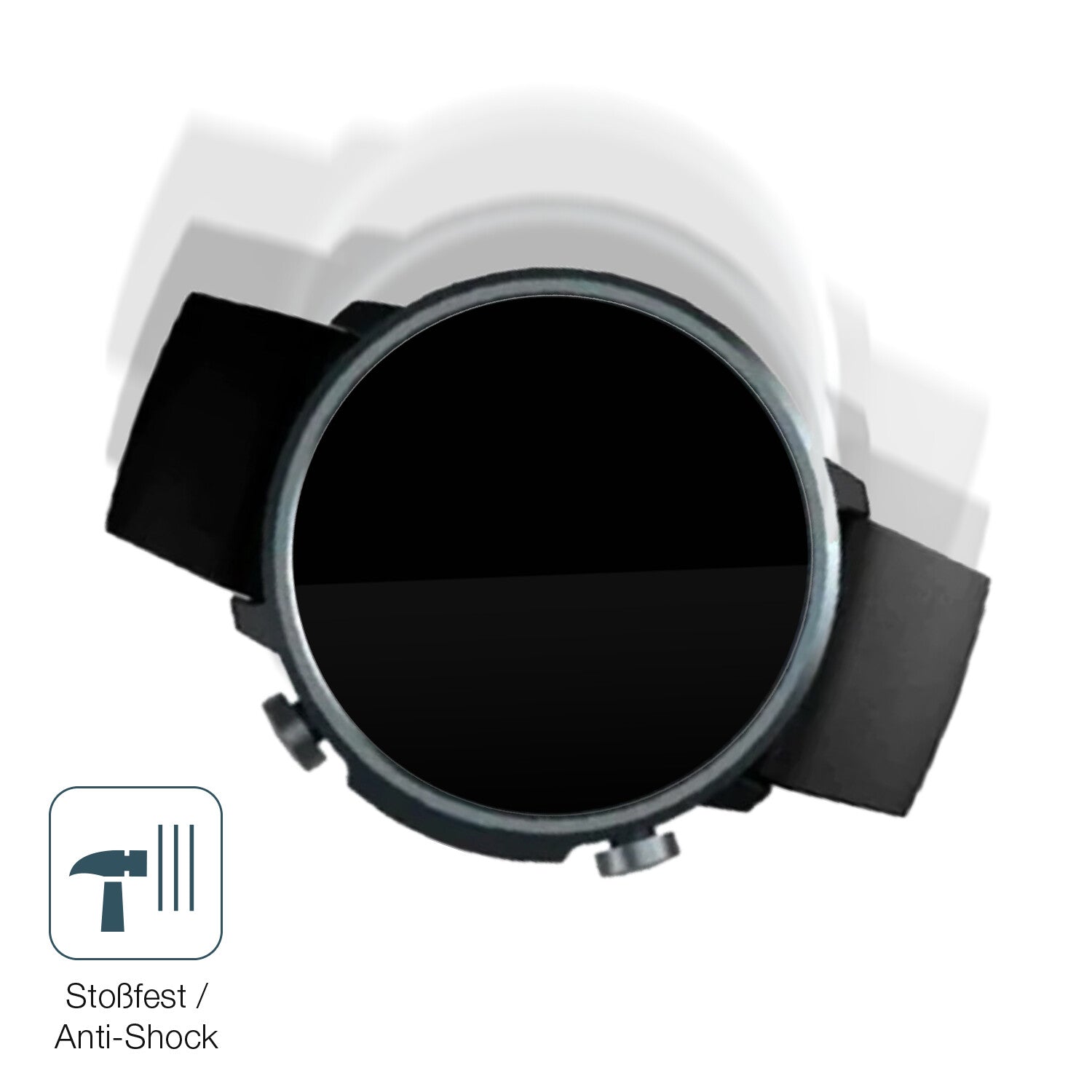 Schutz gegen Kratzer auf dem Mibro Watch A1 Glas durch Schlüssel, Stöße gegen die Tischkante oder Stürze