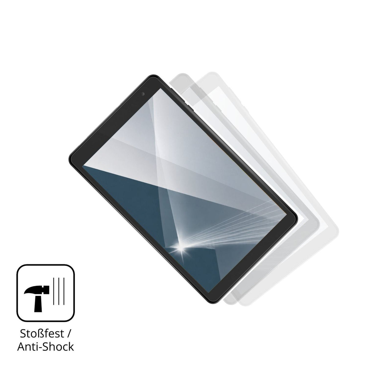 Schutz gegen Kratzer auf dem N-one NPad Mini Glas durch Schlüssel, Stöße gegen die Tischkante oder Stürze
