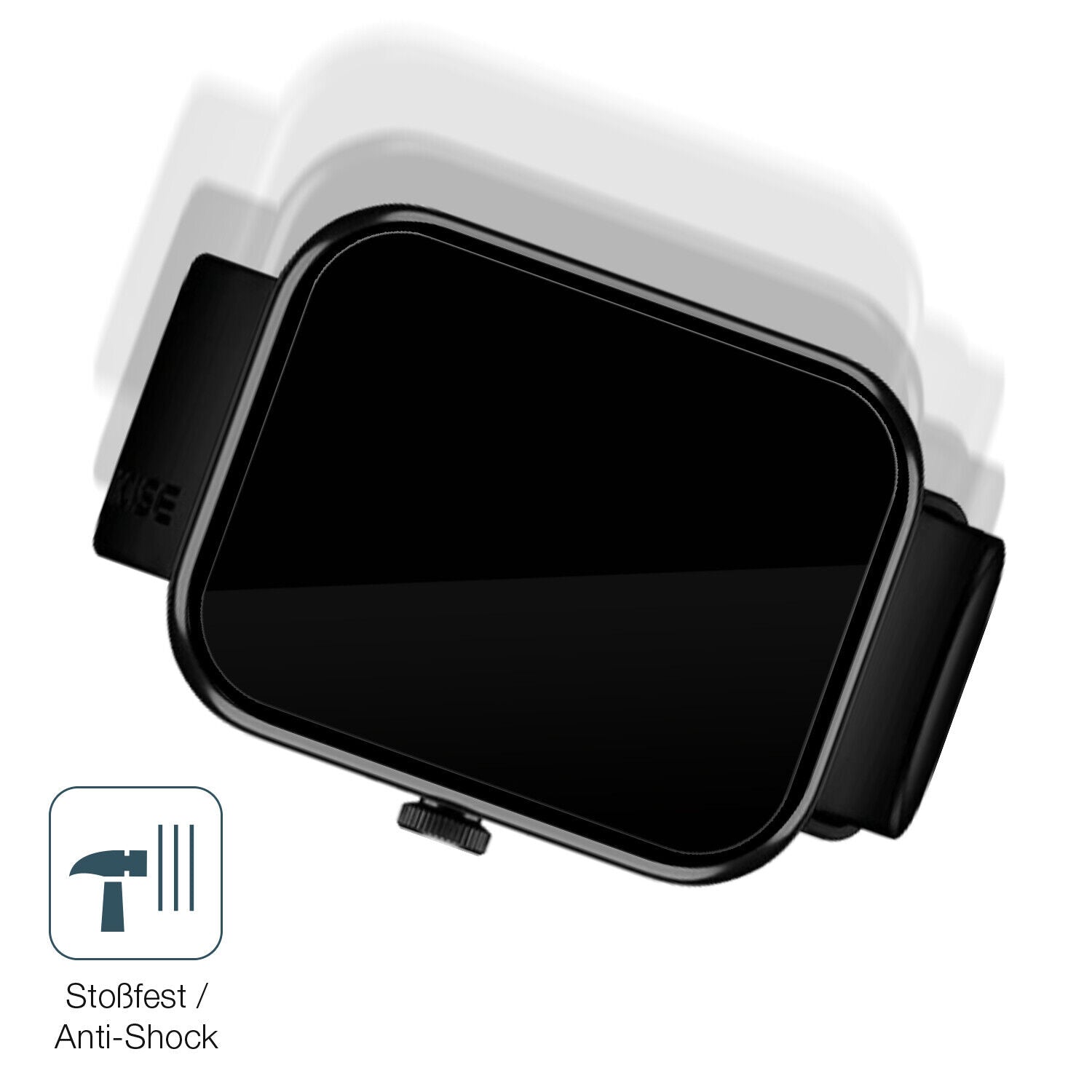 Schutz gegen Kratzer auf dem Noise ColorFit Pulse 2 Max Glas durch Schlüssel, Stöße gegen die Tischkante oder Stürze