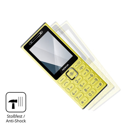 Schutz gegen Kratzer auf dem Nokia 200 4G Glas durch Schlüssel, Stöße gegen die Tischkante oder Stürze