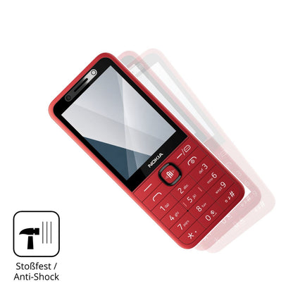 Schutz gegen Kratzer auf dem Nokia 215 4G 2nd Edition Glas durch Schlüssel, Stöße gegen die Tischkante oder Stürze