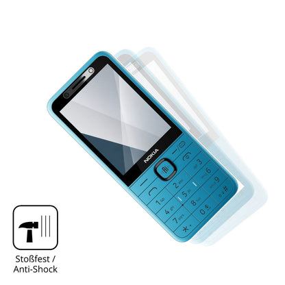 Schutz gegen Kratzer auf dem Nokia 235 4G 2nd Edition Glas durch Schlüssel, Stöße gegen die Tischkante oder Stürze