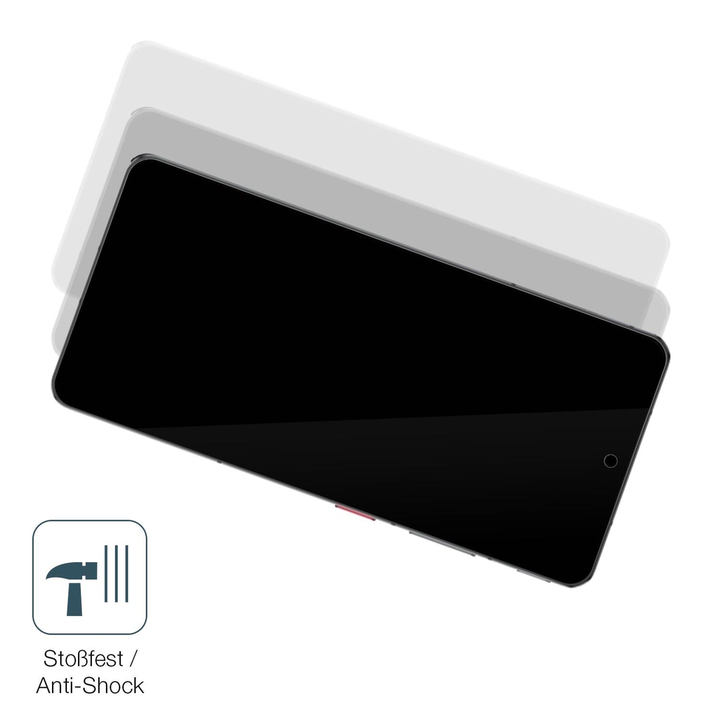 Schutz gegen Kratzer auf dem Nubia Z60s Pro Glas durch Schlüssel, Stöße gegen die Tischkante oder Stürze