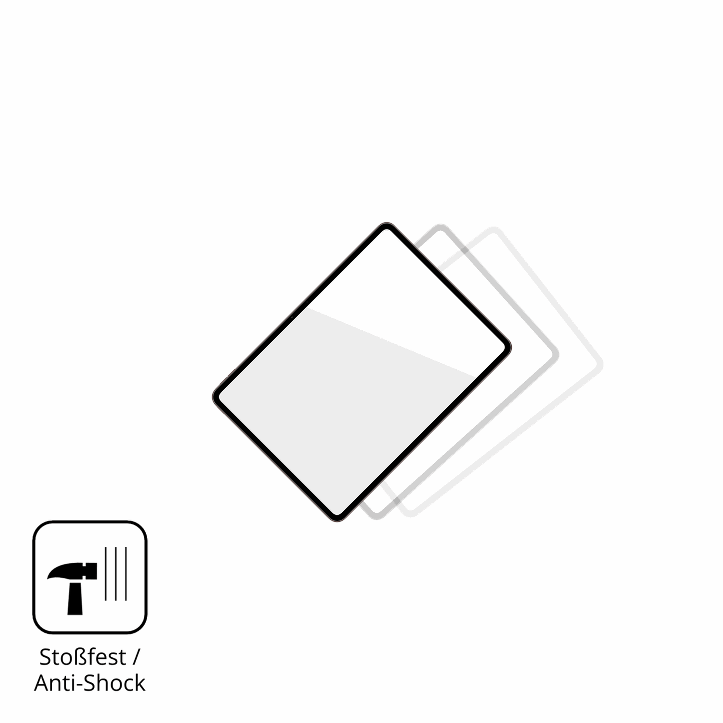 Schutz gegen Kratzer auf dem OnePlus Pad 4 Glas durch Schlüssel, Stöße gegen die Tischkante oder Stürze