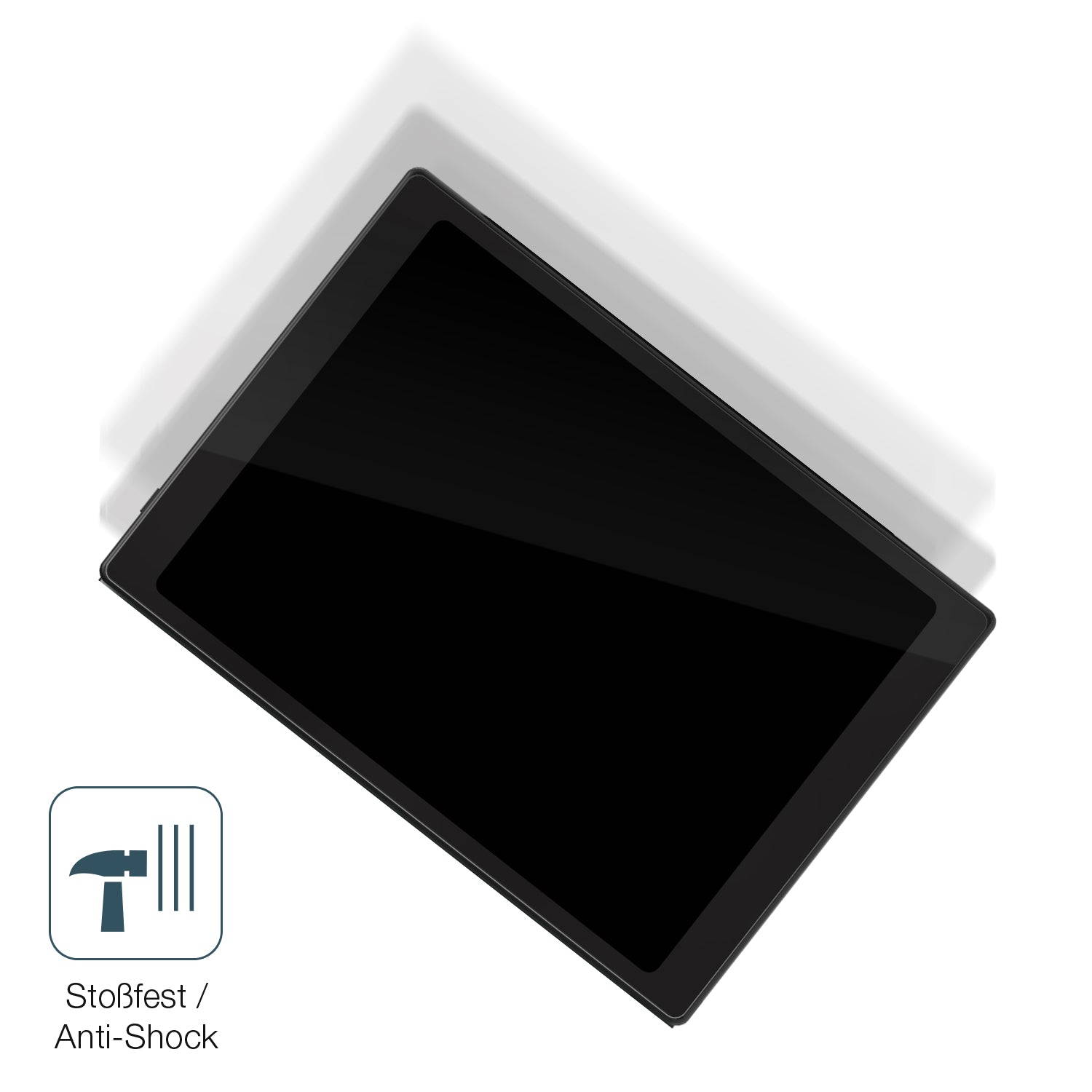 Schutz gegen Kratzer auf dem Onyx Boox Tab Mini C Glas durch Schlüssel, Stöße gegen die Tischkante oder Stürze