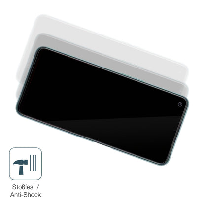 Schutz gegen Kratzer auf dem OPPO A96 Global Glas durch Schlüssel, Stöße gegen die Tischkante oder Stürze