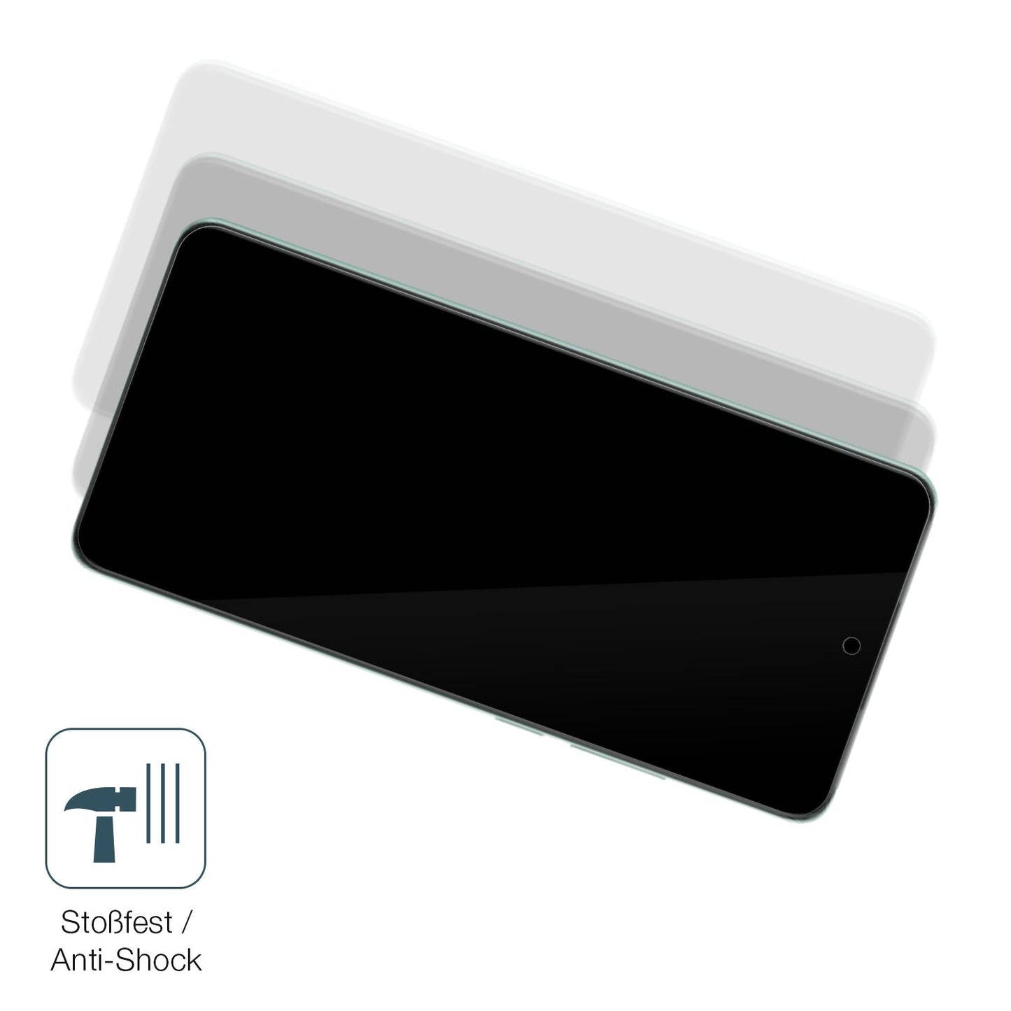 Schutz gegen Kratzer auf dem Oppo K12 Plus Glas durch Schlüssel, Stöße gegen die Tischkante oder Stürze