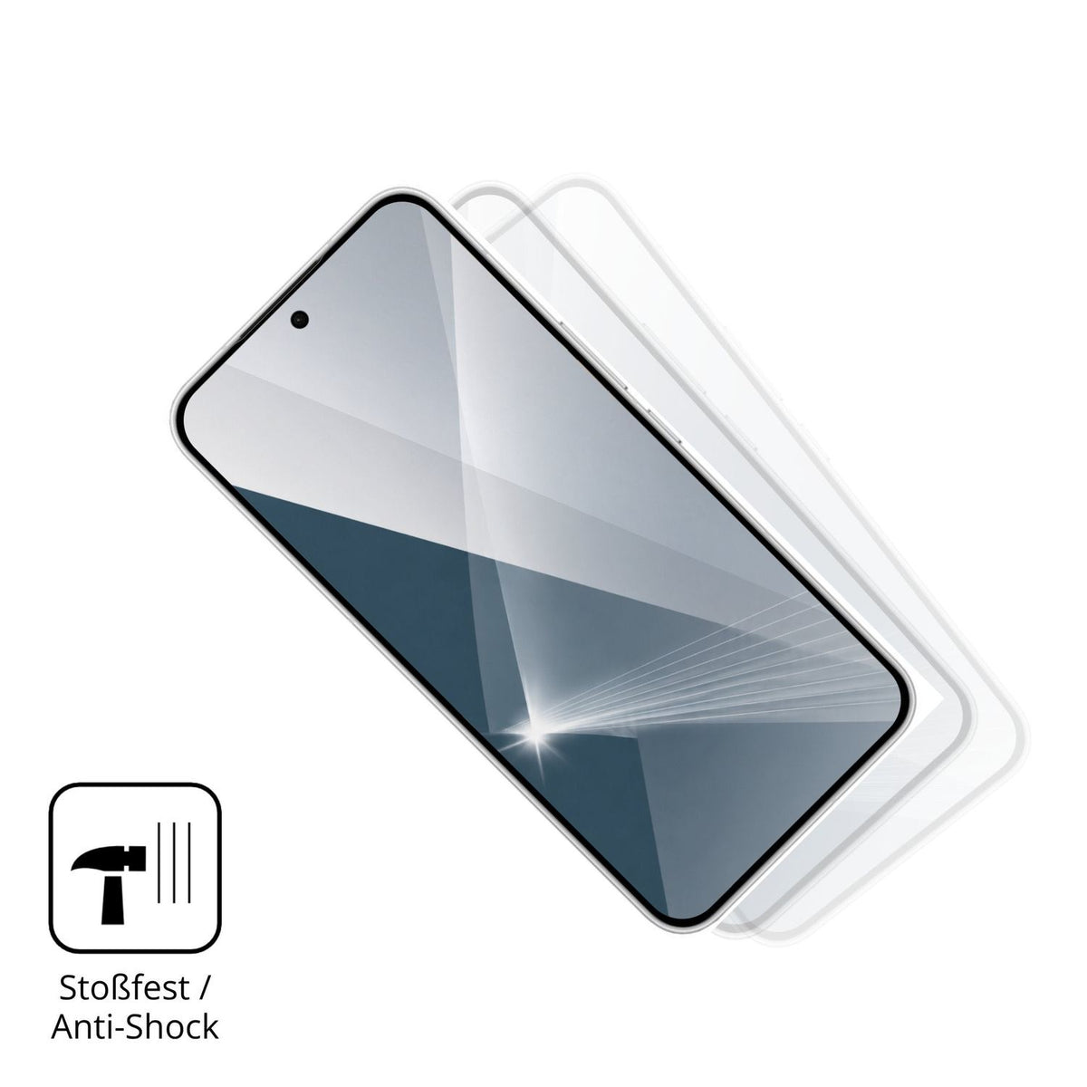 Schutz gegen Kratzer auf dem Oppo K15 Glas durch Schlüssel, Stöße gegen die Tischkante oder Stürze
