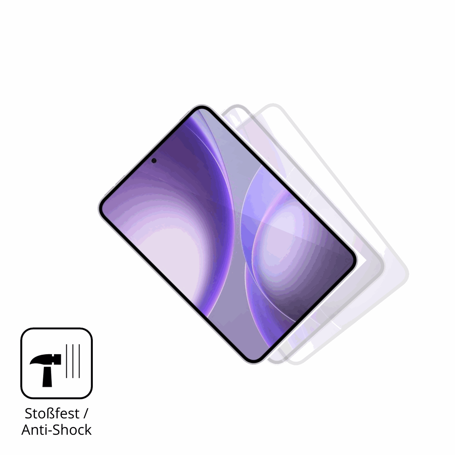 Schutz gegen Kratzer auf dem Oppo Pad Mini Glas durch Schlüssel, Stöße gegen die Tischkante oder Stürze