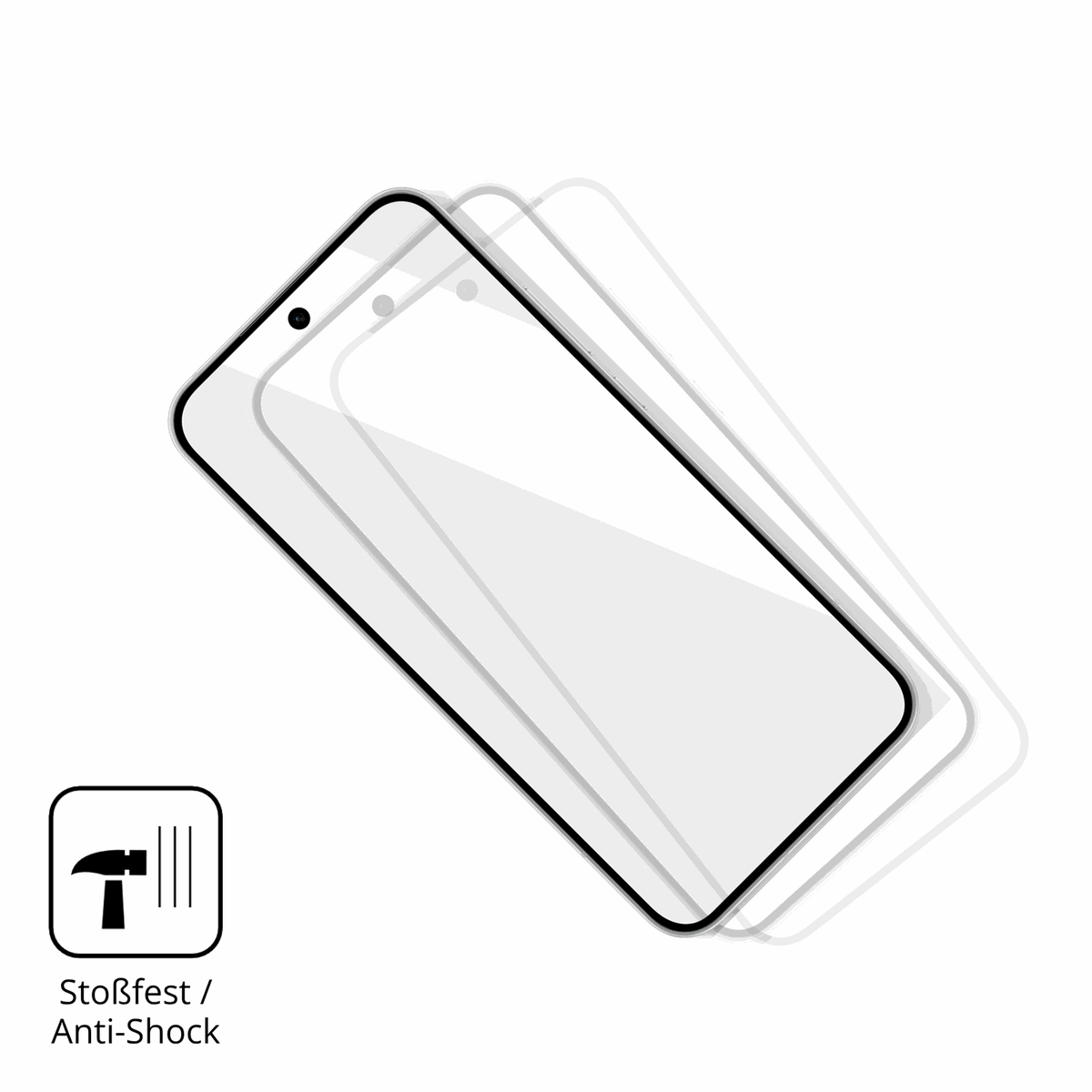 Schutz gegen Kratzer auf dem Oppo Reno 15 Glas durch Schl�ssel, St��e gegen die Tischkante oder St�rze