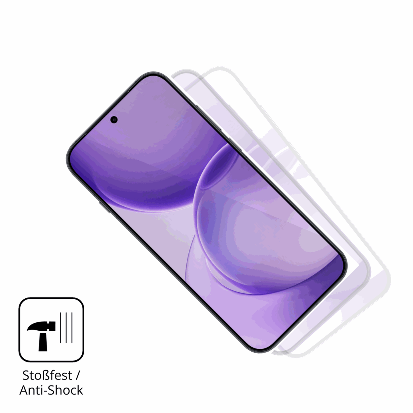Schutz gegen Kratzer auf dem Oppo Reno16 Pro Glas durch Schlüssel, Stöße gegen die Tischkante oder Stürze
