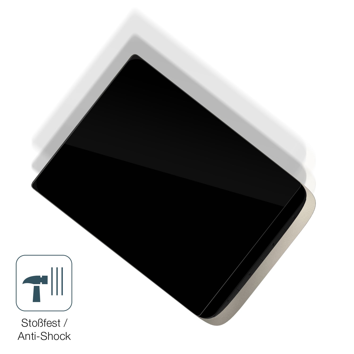 Schutz gegen Kratzer auf dem PocketBook InkPad Color 3 Glas durch Schlüssel, Stöße gegen die Tischkante oder Stürze