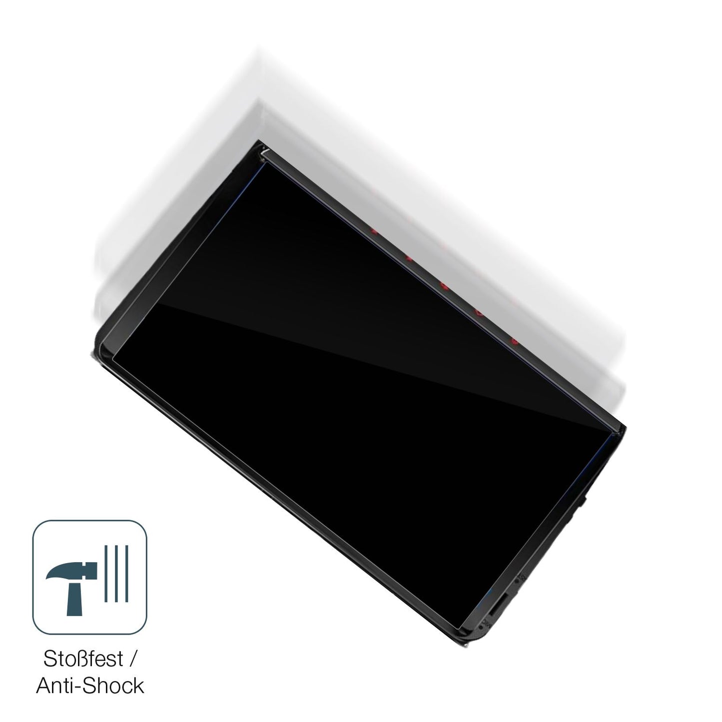 Schutz gegen Kratzer auf dem QIIKEN 8 Core 4Go Glas durch Schlüssel, Stöße gegen die Tischkante oder Stürze