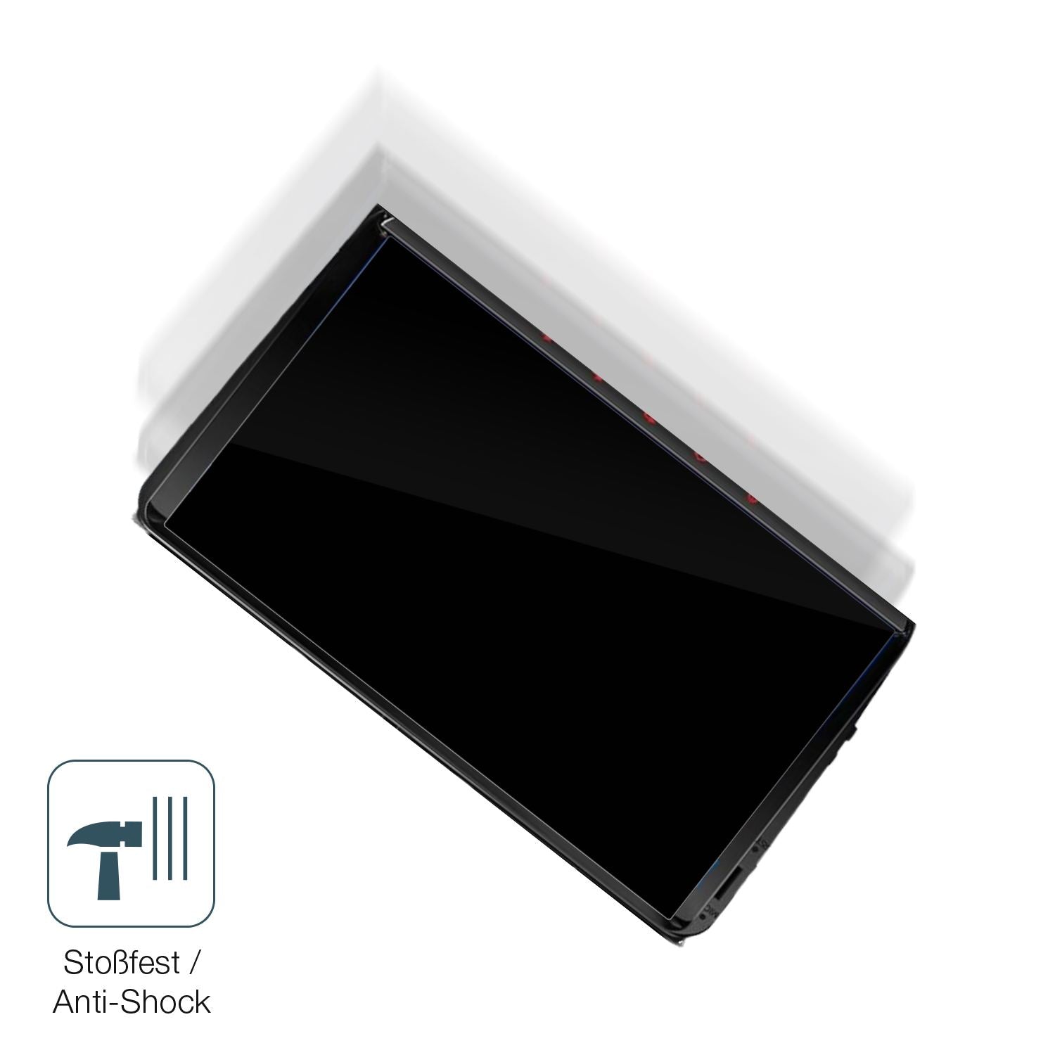 Schutz gegen Kratzer auf dem QIIKEN 8 Core 4Go Glas durch Schlüssel, Stöße gegen die Tischkante oder Stürze