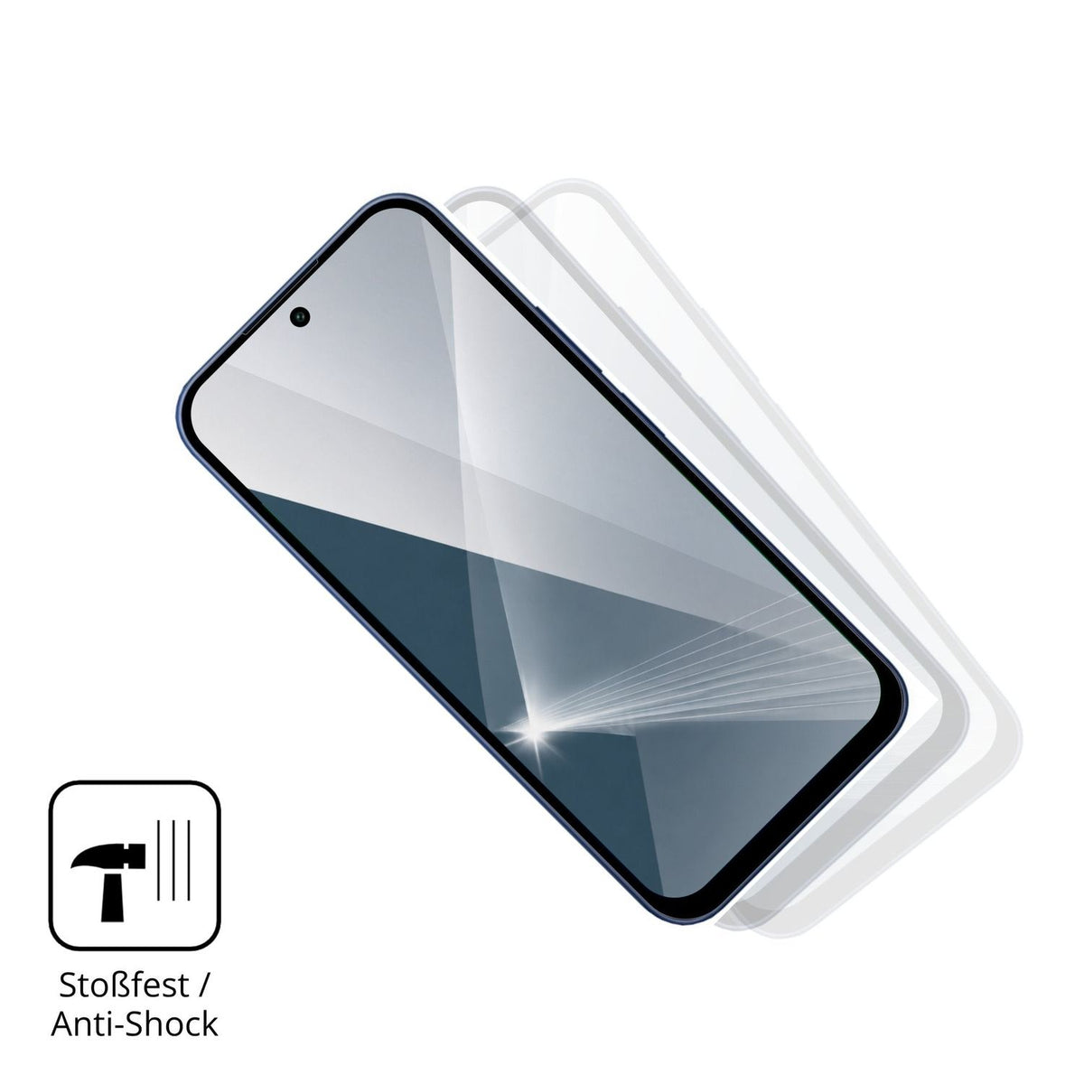 Schutz gegen Kratzer auf dem Redmi 17 4G Glas durch Schlüssel, Stöße gegen die Tischkante oder Stürze
