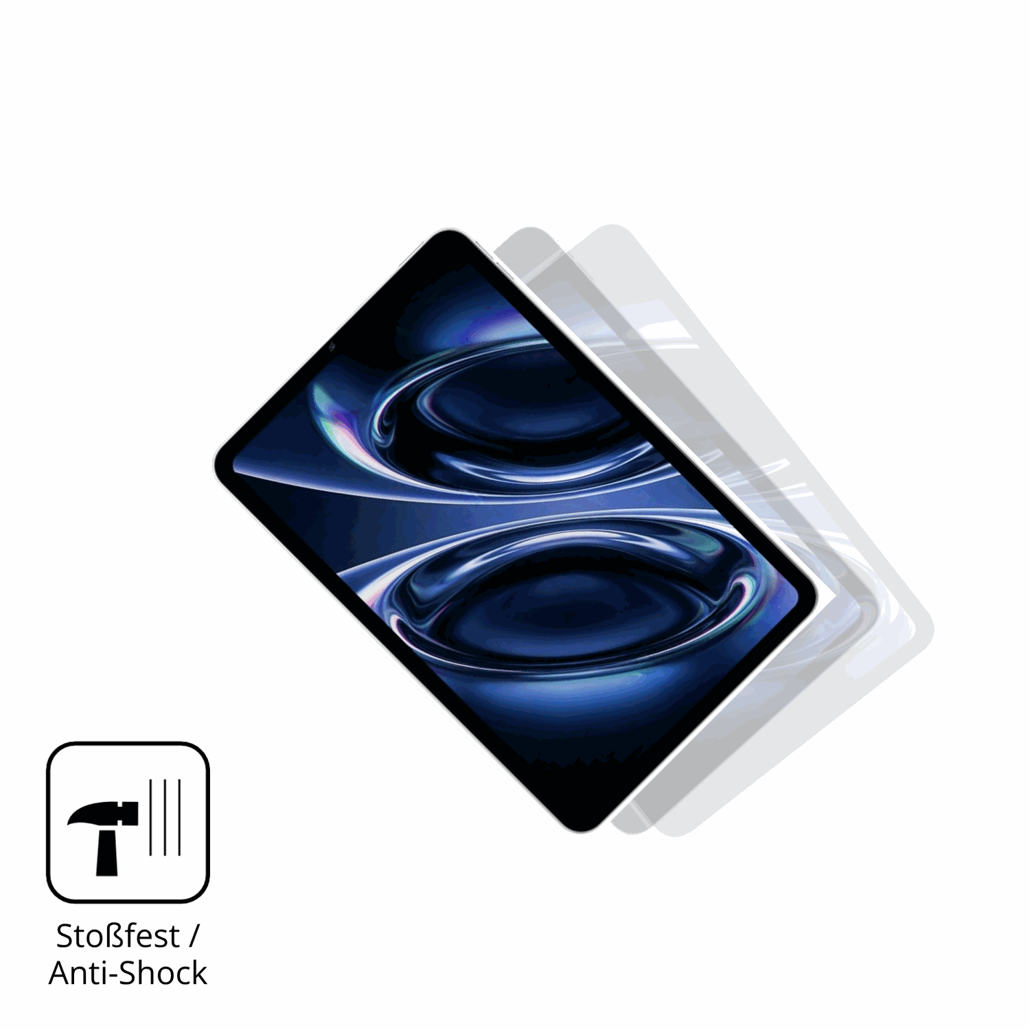 Schutz gegen Kratzer auf dem Redmi K Pad 2 Glas durch Schlüssel, Stöße gegen die Tischkante oder Stürze