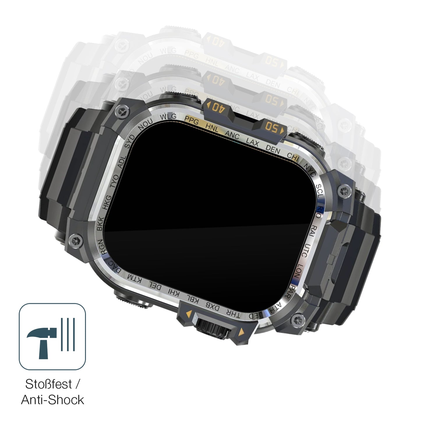 Schutz gegen Kratzer auf dem Rollme Hero X Glas durch Schlüssel, Stöße gegen die Tischkante oder Stürze