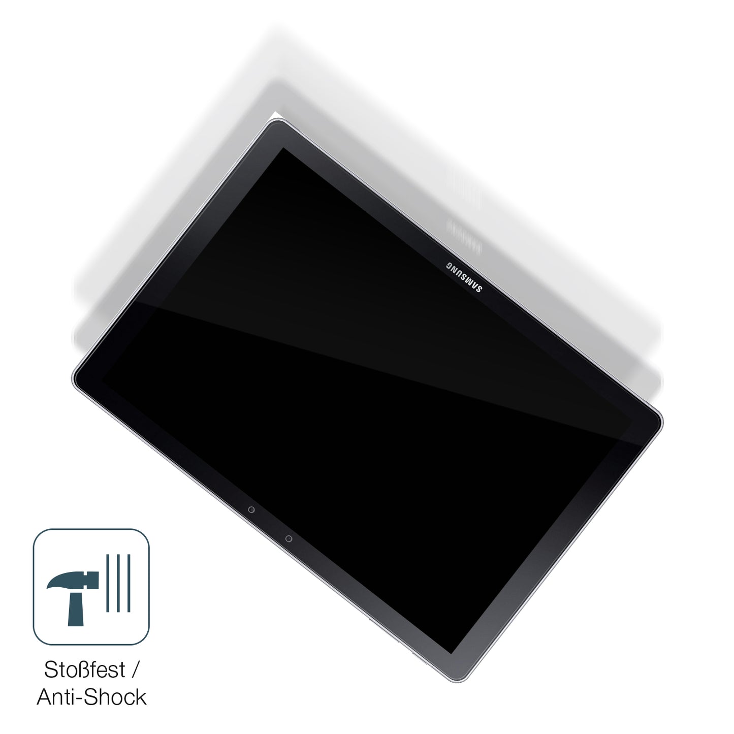 Schutz gegen Kratzer auf dem Samsung Galaxy Book 12 Zoll 1. Gen Glas durch Schlüssel, Stöße gegen die Tischkante oder Stürze