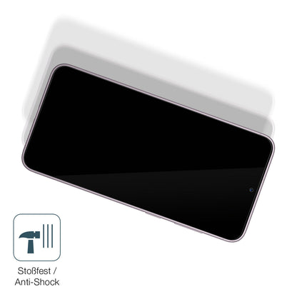 Schutz gegen Kratzer auf dem Samsung Galaxy S23 Plus Glas durch Schlüssel, Stöße gegen die Tischkante oder Stürze