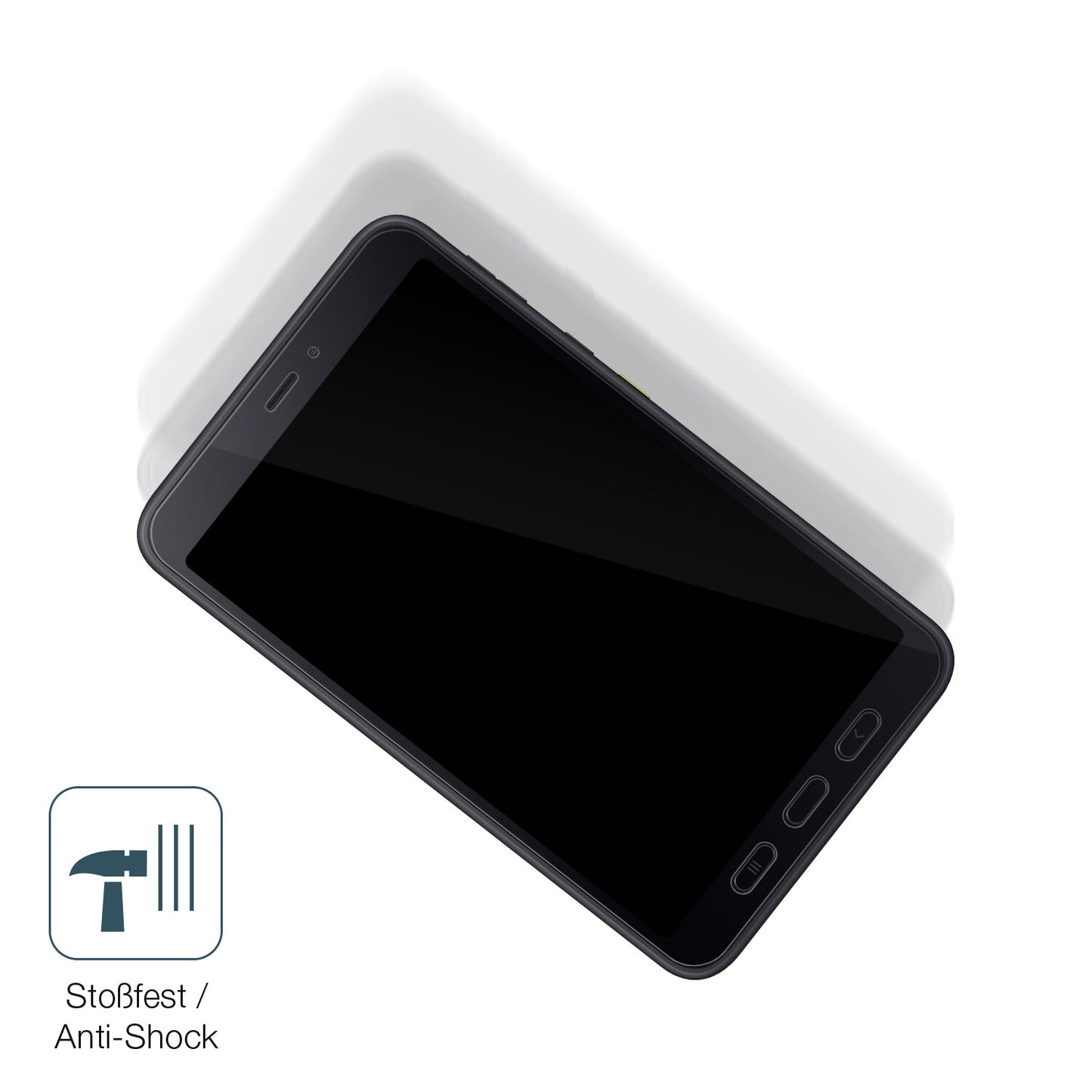 Schutz gegen Kratzer auf dem Samsung Galaxy Tab Active 5 Glas durch Schlüssel, Stöße gegen die Tischkante oder Stürze
